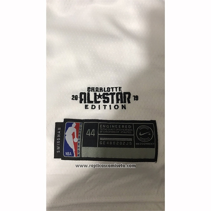 Camiseta All Star 2019 Toronto Raptors Kawhi Leonard #2 Blanco